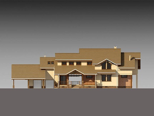 Galería de visualizaciones - Proyecto arquitectónico de una enorme casa de campo