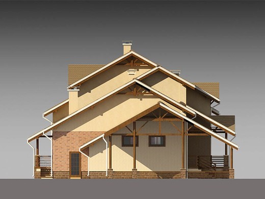 Galería de visualizaciones - Proyecto arquitectónico de una enorme casa de campo