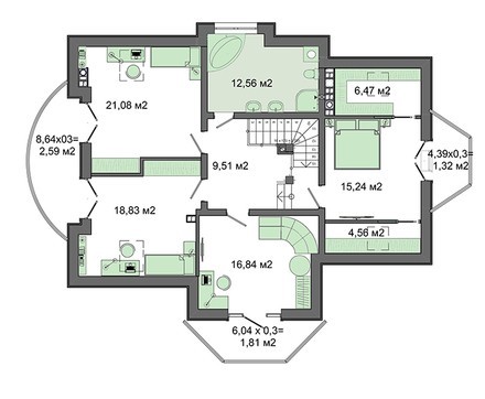 Galería de visualizaciones - Proyecto arquitectónico de casa de campo con sala de estar con mirador