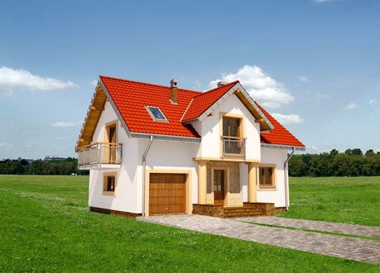 Visualization gallery - Lovely house with balconies