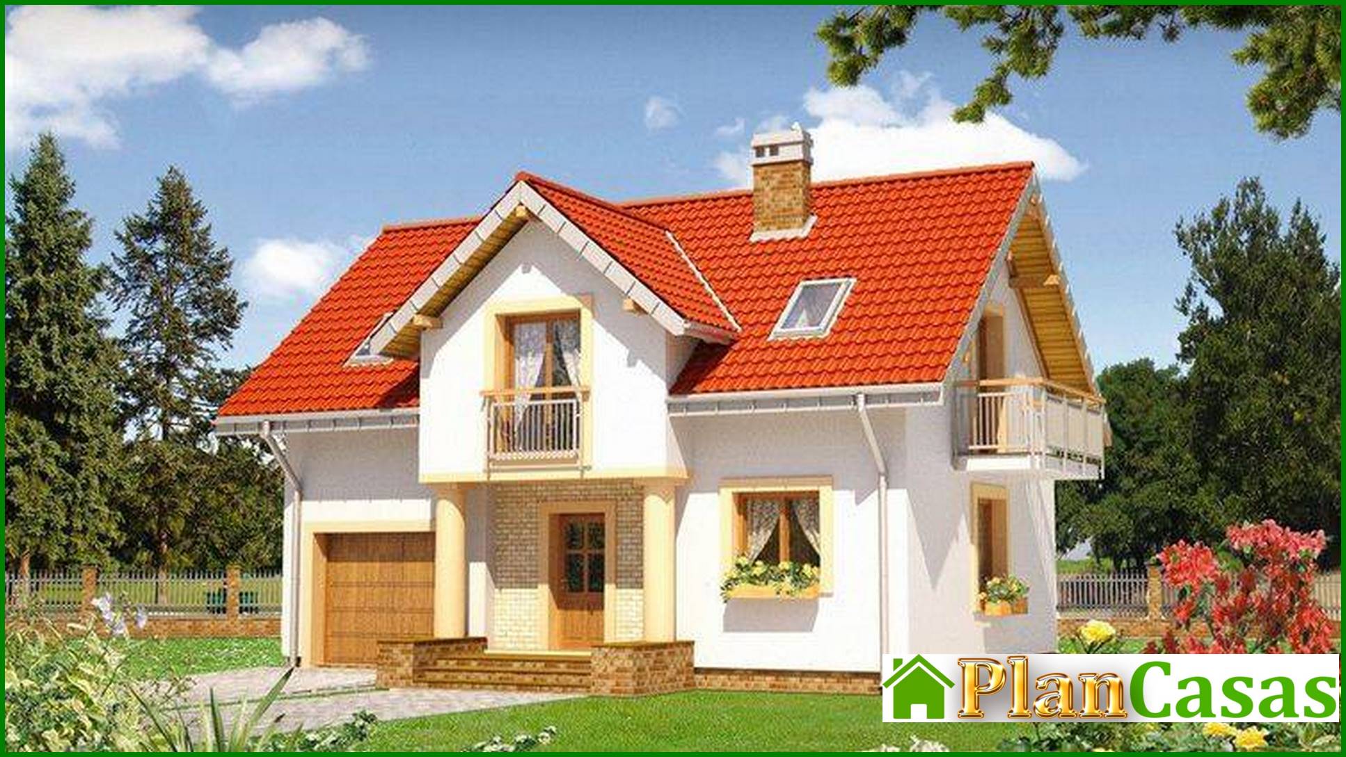 Lovely house with balconies