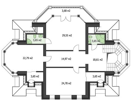 Galería de visualizaciones - Proyecto de una mansión de cuatro plantas