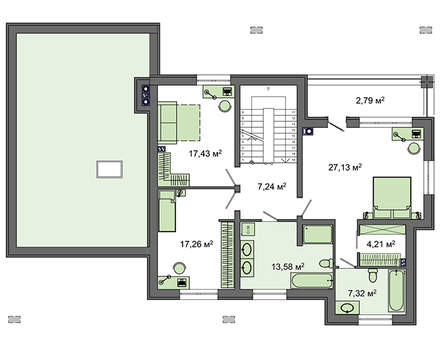 Galería de visualizaciones - Proyecto de casa tipo chalet