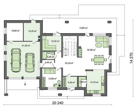 Galería de visualizaciones - Proyecto de casa tipo chalet
