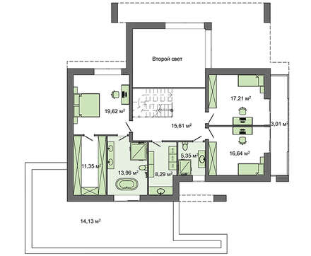 Galería de visualizaciones - Diseño de una casa moderna y elegante