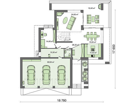 Galería de visualizaciones - Diseño de una casa moderna y elegante