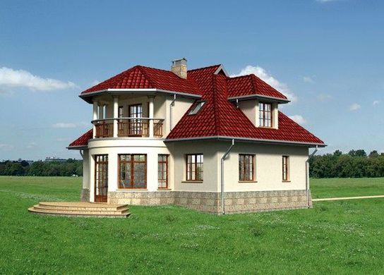 Galería de visualizaciones - Imponente edificio residencial de dos plantas