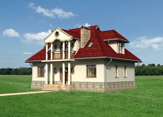 Galería de visualizaciones - Imponente edificio residencial de dos plantas