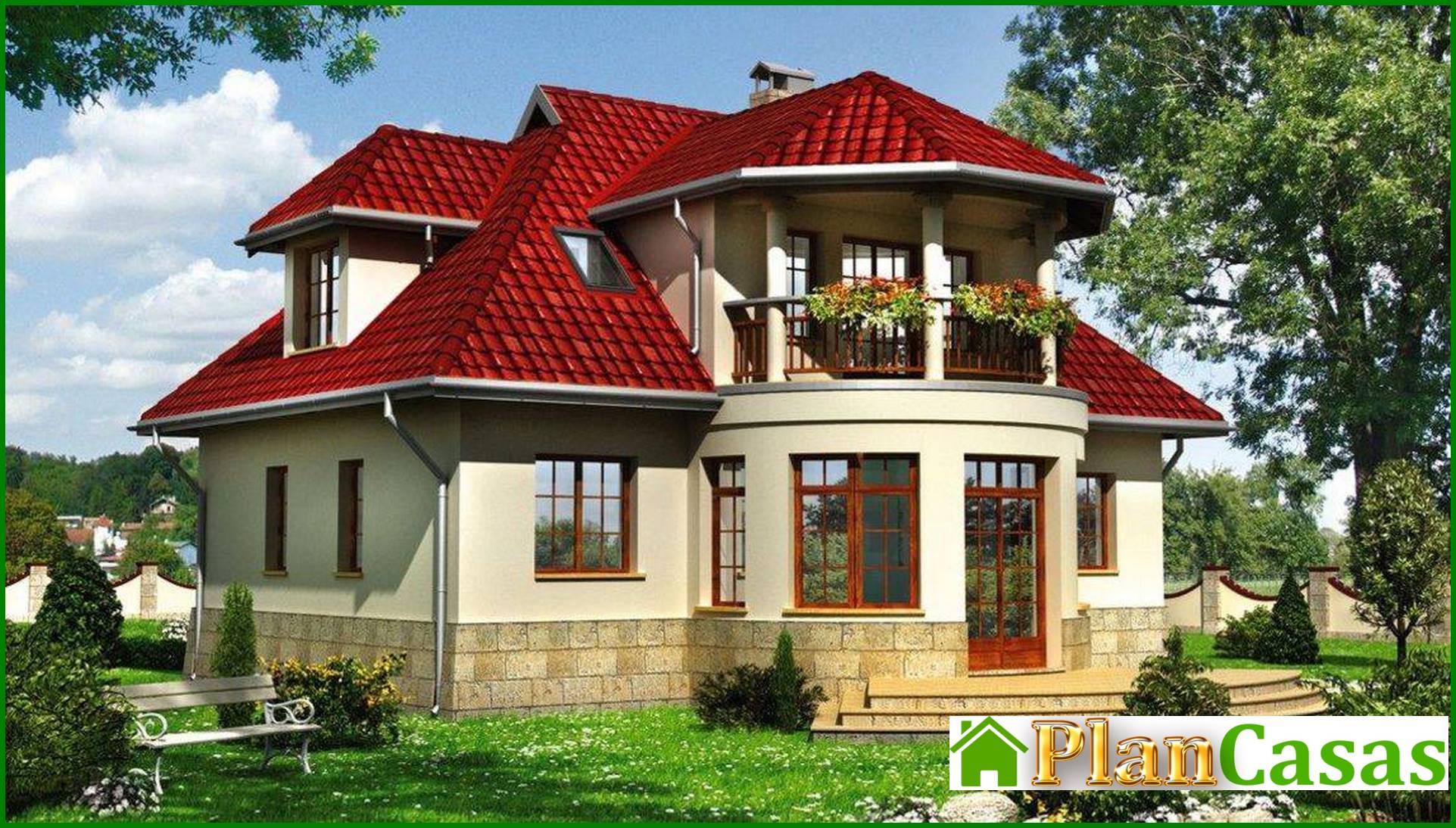 Galería de visualizaciones - Imponente edificio residencial de dos plantas