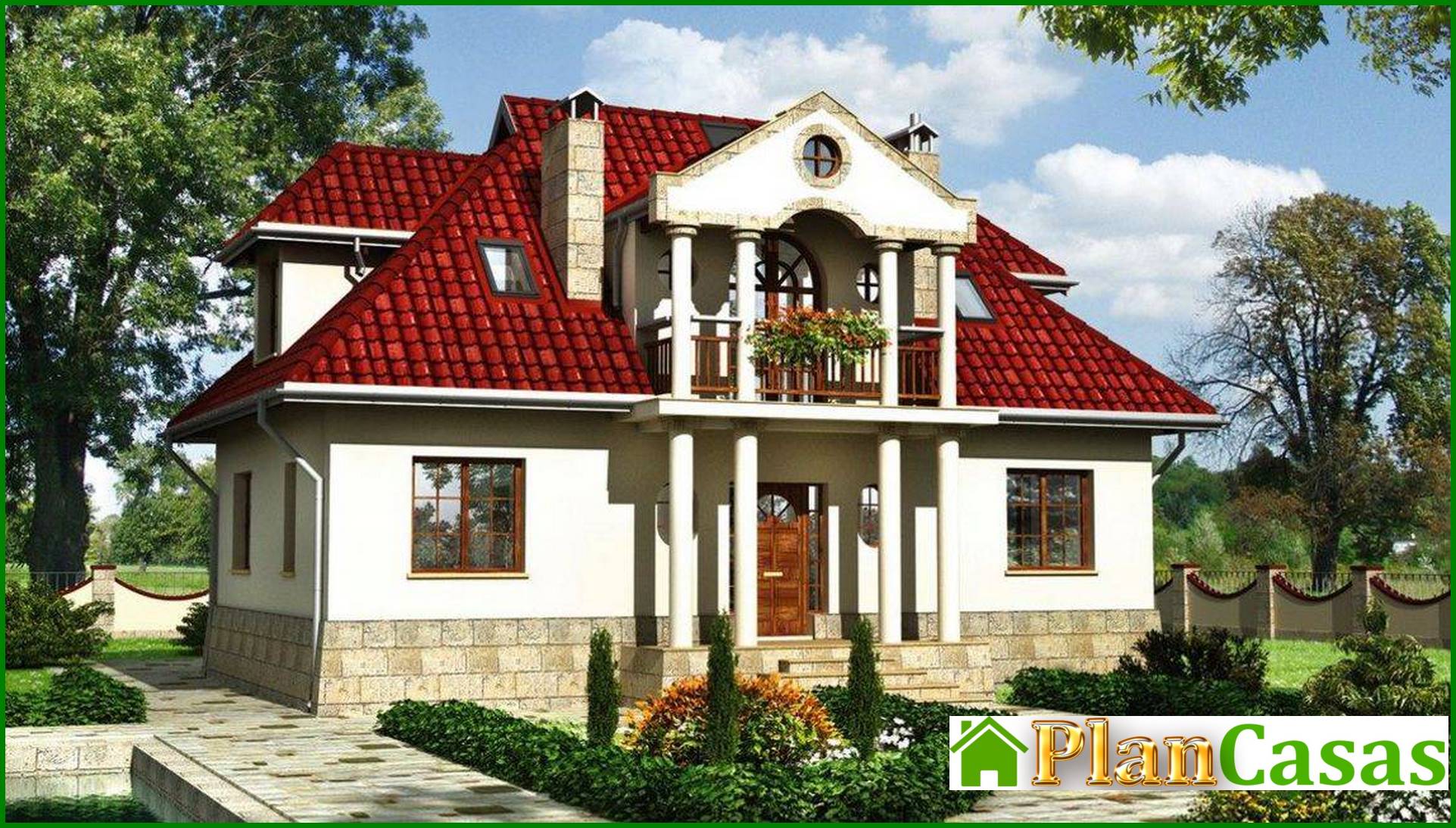 Galería de visualizaciones - Imponente edificio residencial de dos plantas