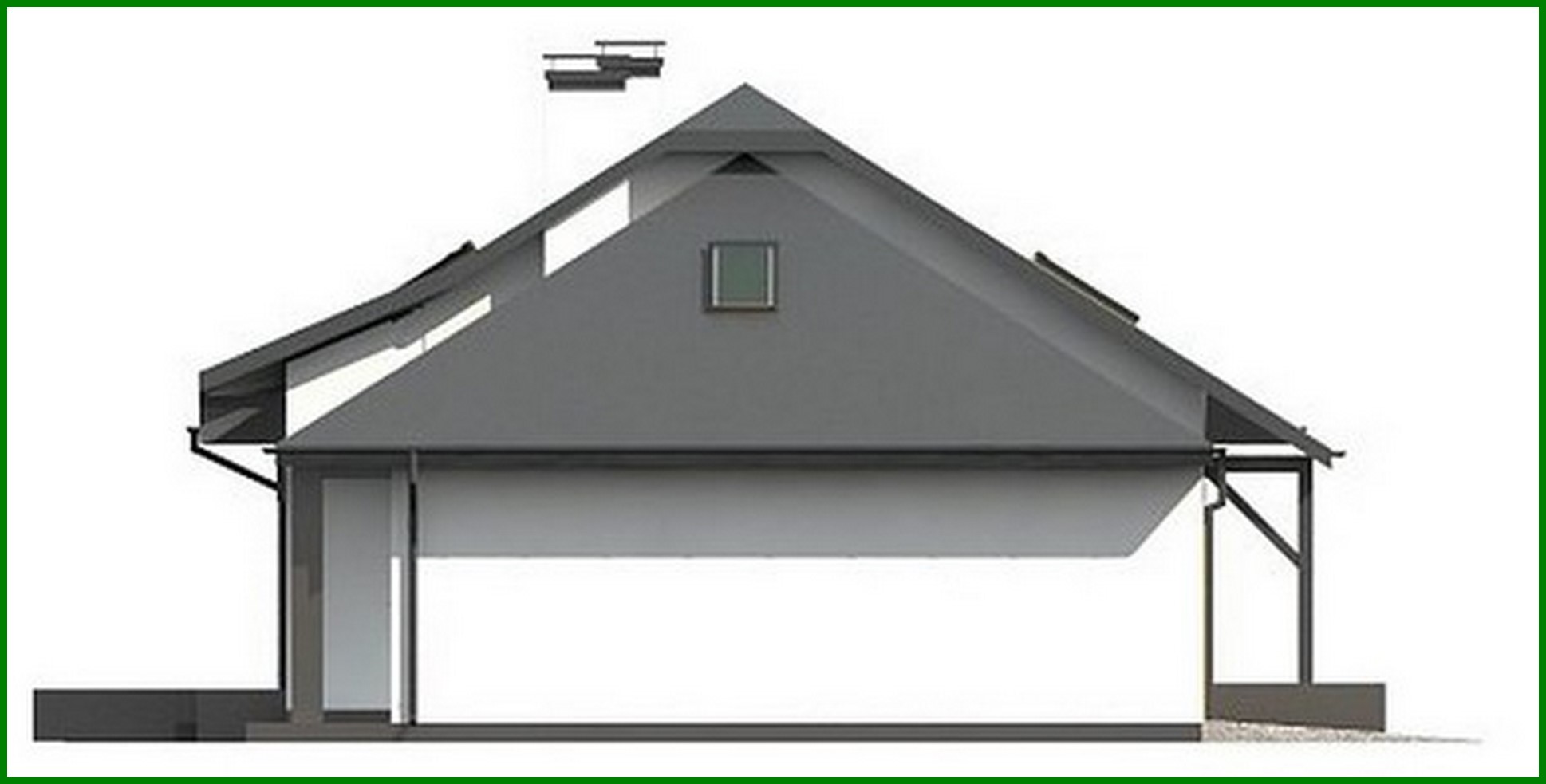 Galería de visualizaciones - Proyecto de casa con ático y garaje