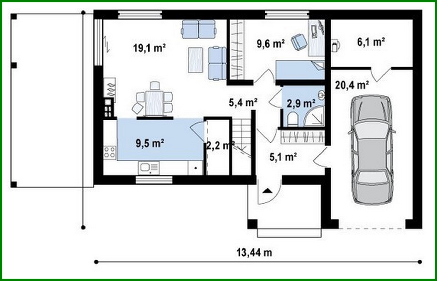 Galería de visualizaciones - Proyecto de casa moderna de dos plantas con terraza de verano