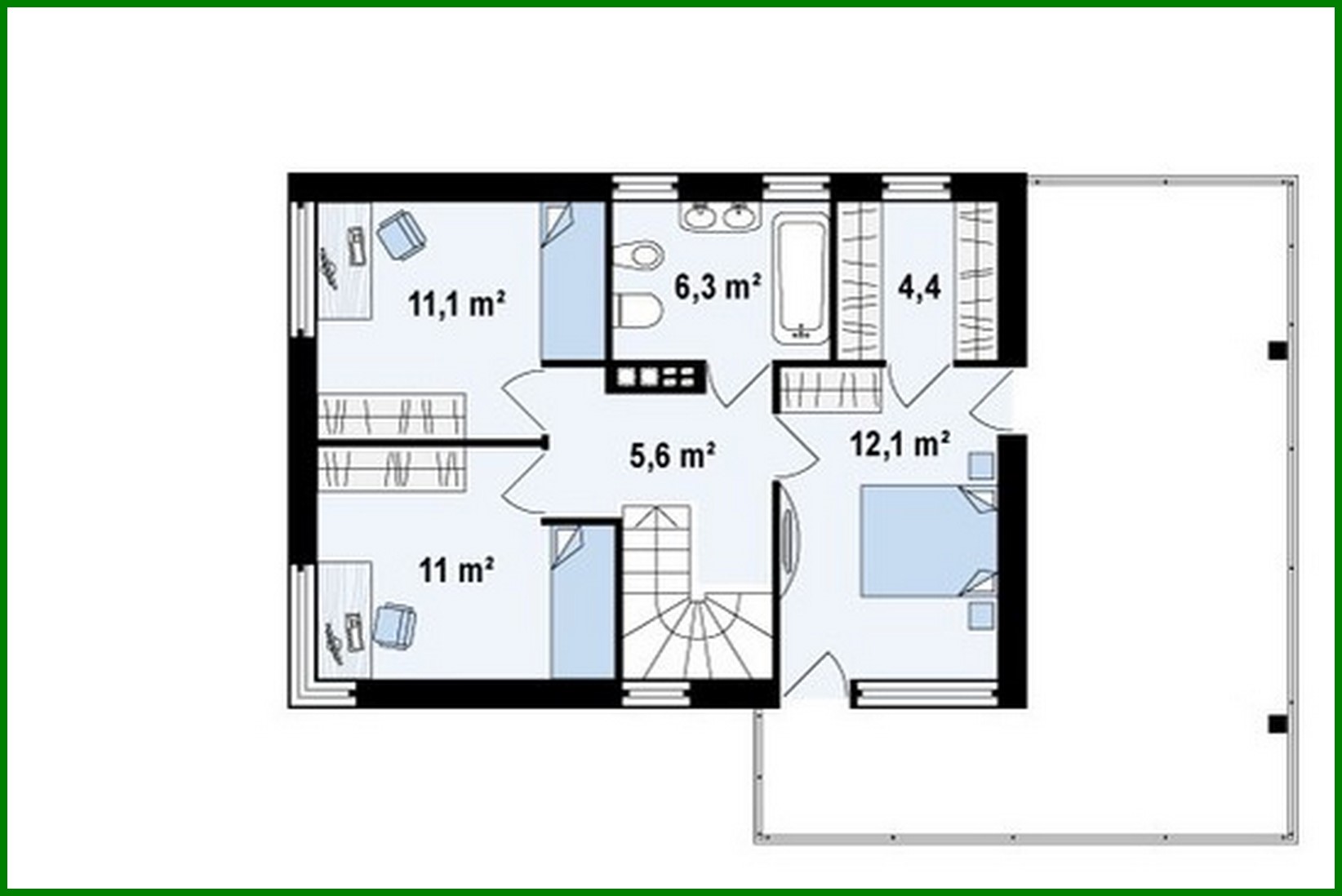 Galería de visualizaciones - Proyecto de casa moderna de dos plantas con terraza de verano