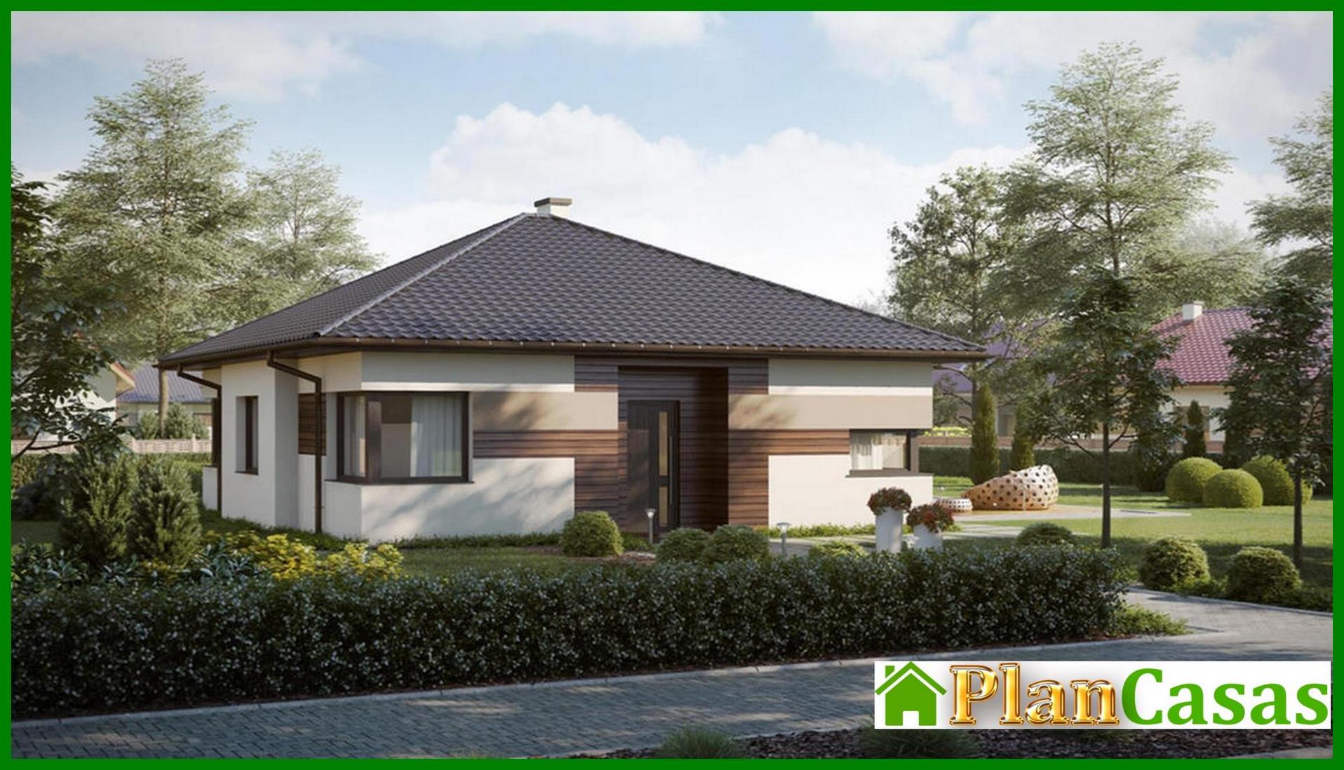 Compact residential project with a spacious living room