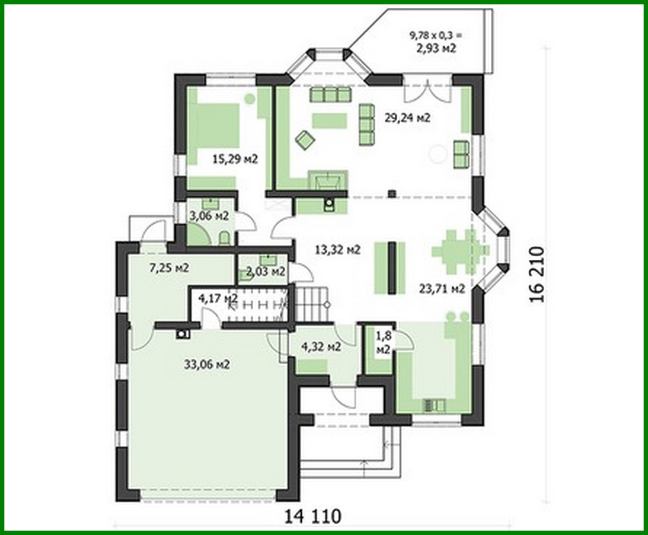 Visualization gallery - Beautiful house with attic