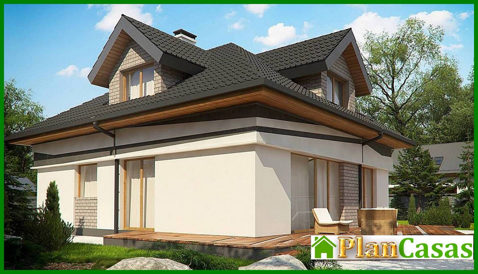 Visualization gallery - Comfortable European-style attic house