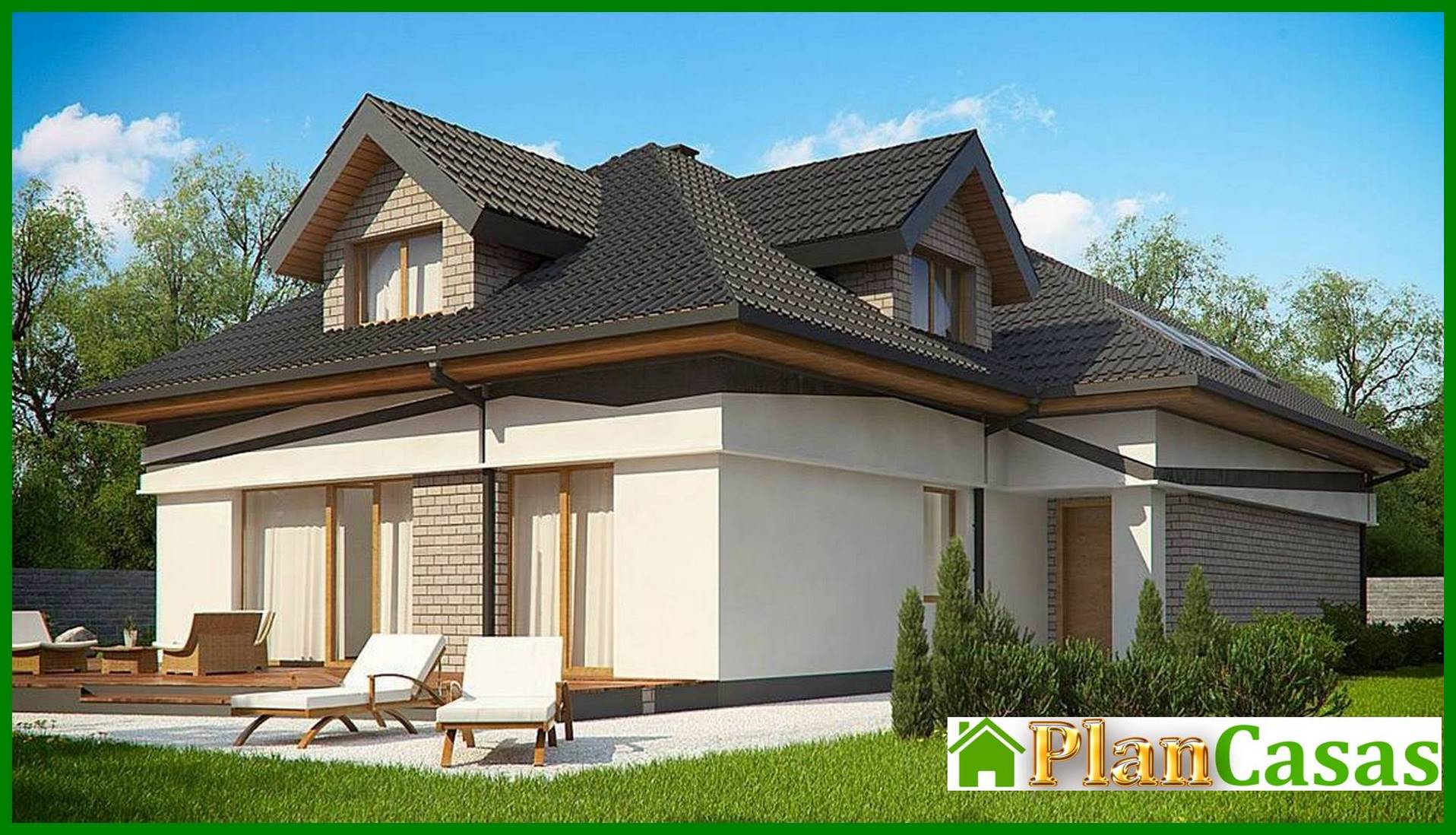 Comfortable European-style attic house