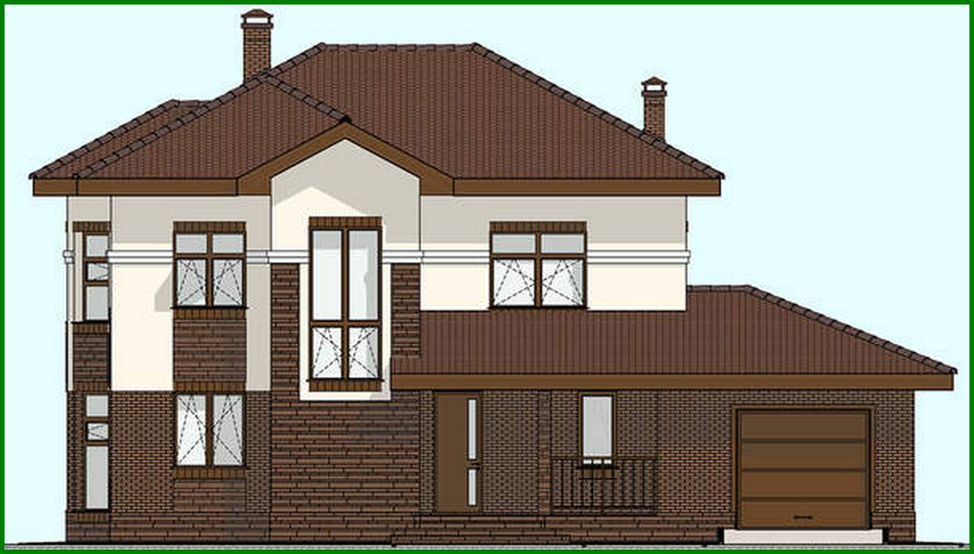 Galería de visualizaciones - Proyecto de casa original de dos plantas con miradores