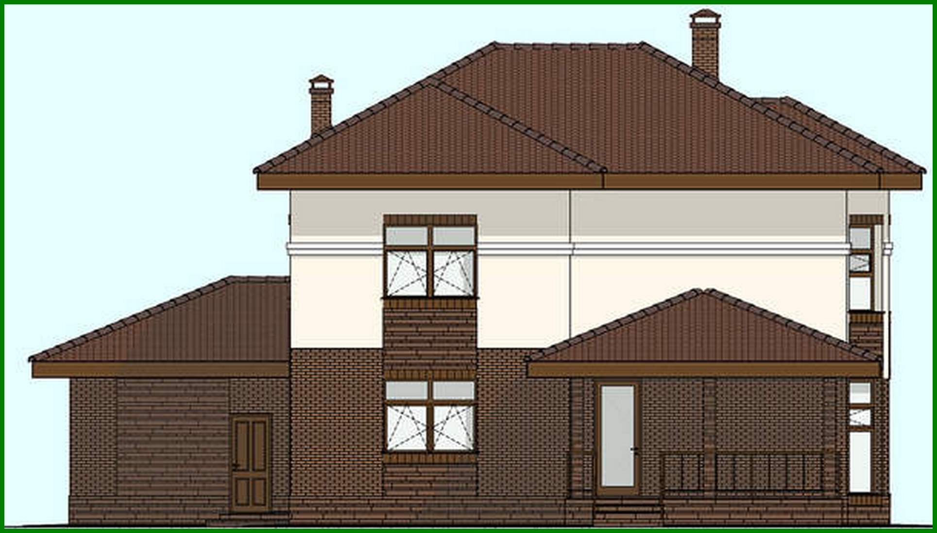 Galería de visualizaciones - Proyecto de casa original de dos plantas con miradores