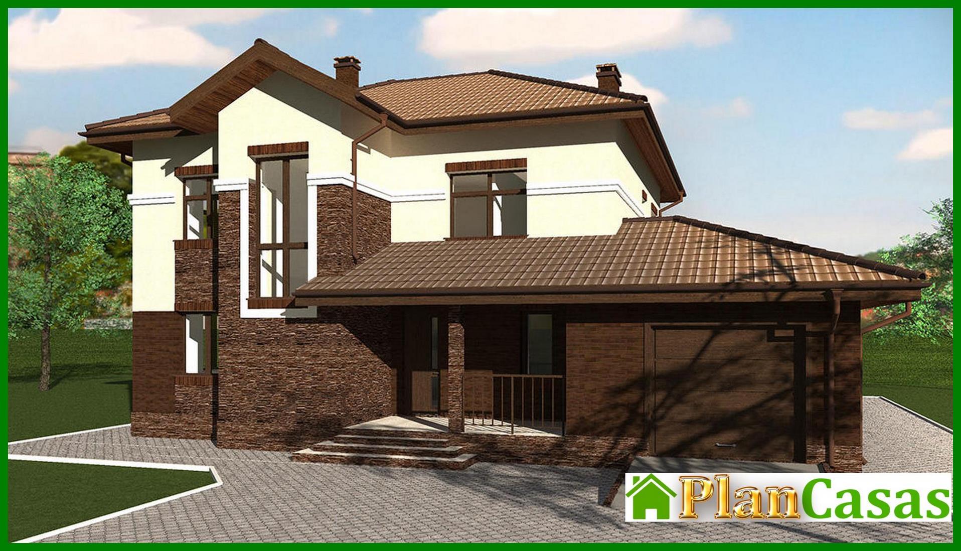 Galería de visualizaciones - Proyecto de casa original de dos plantas con miradores