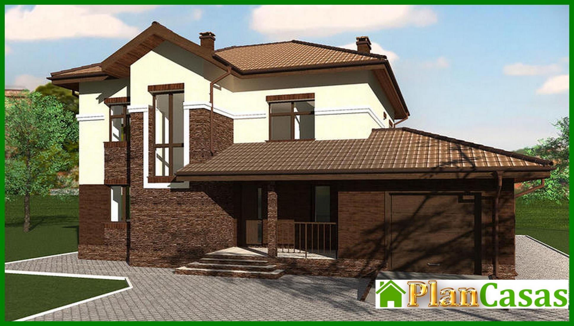 Galería de visualizaciones - Proyecto de casa original de dos plantas con miradores