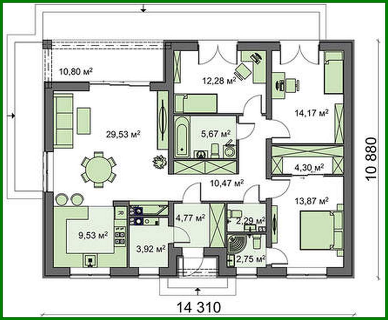 Visualization gallery - One story house