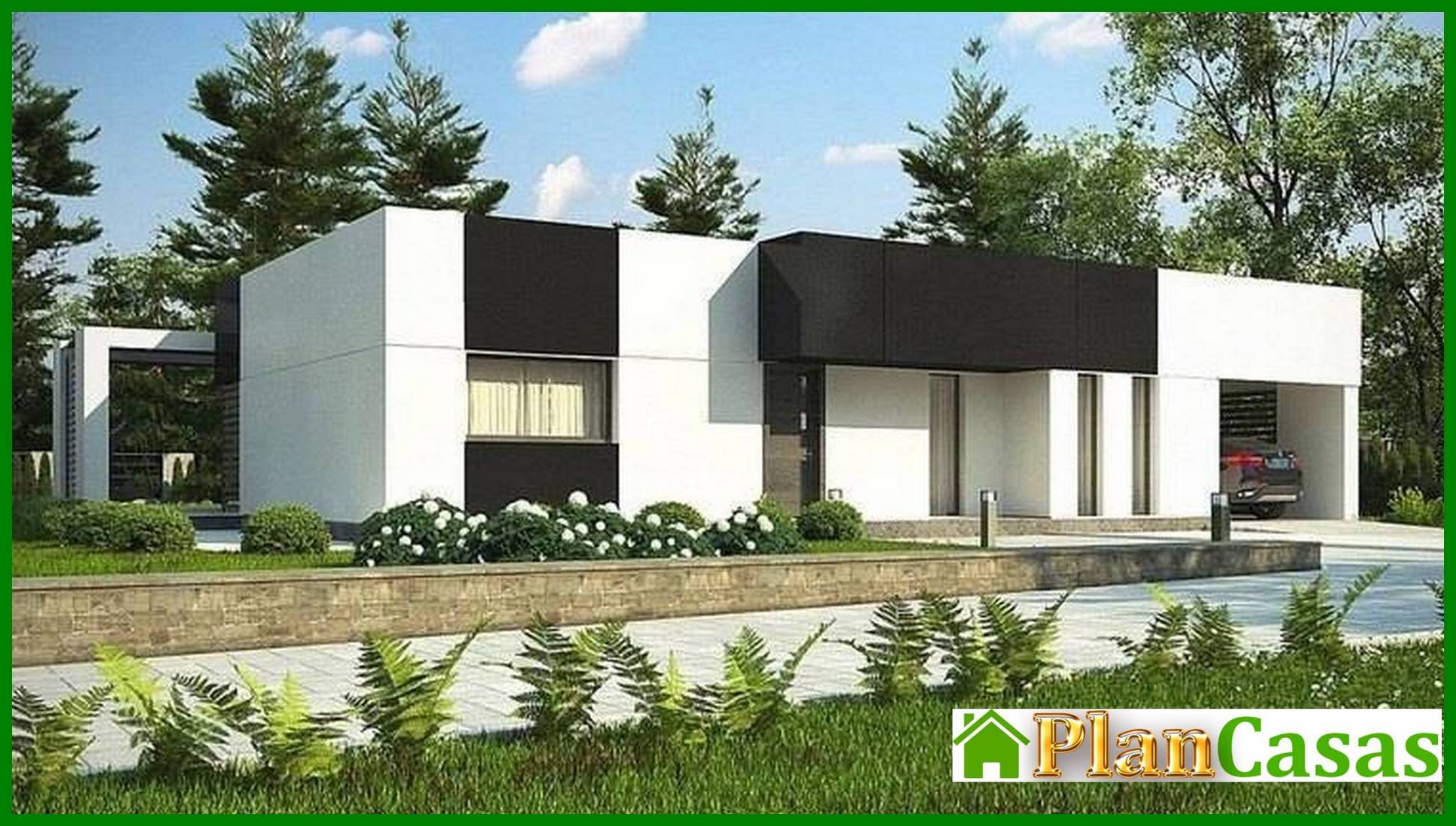 One-story project for a narrow site