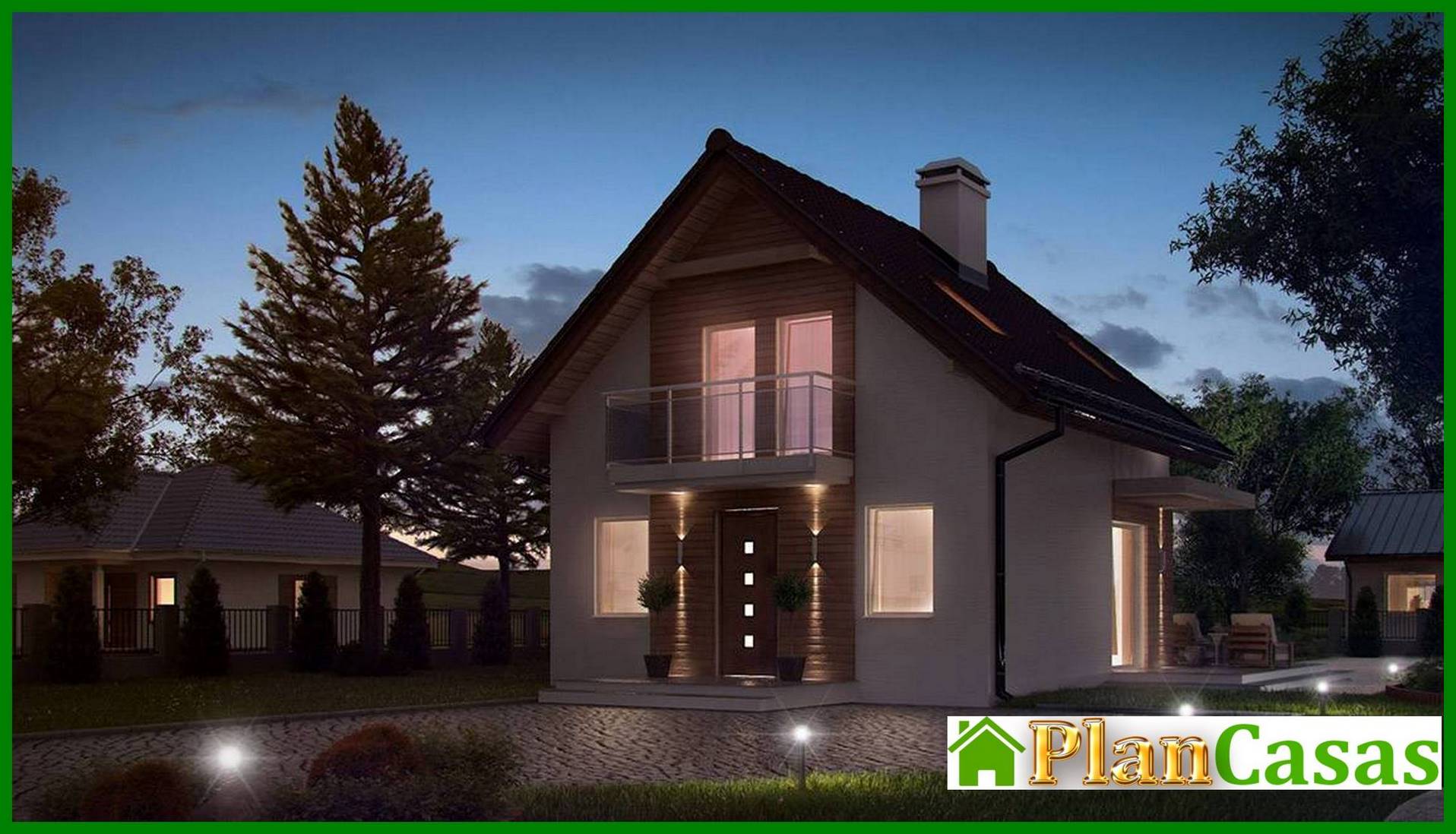 Proyecto de una pequeña casa de campo con ático