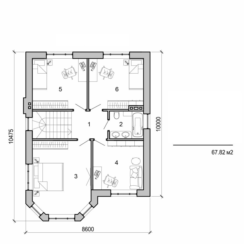 Galería de visualizaciones - Casa de dos plantas