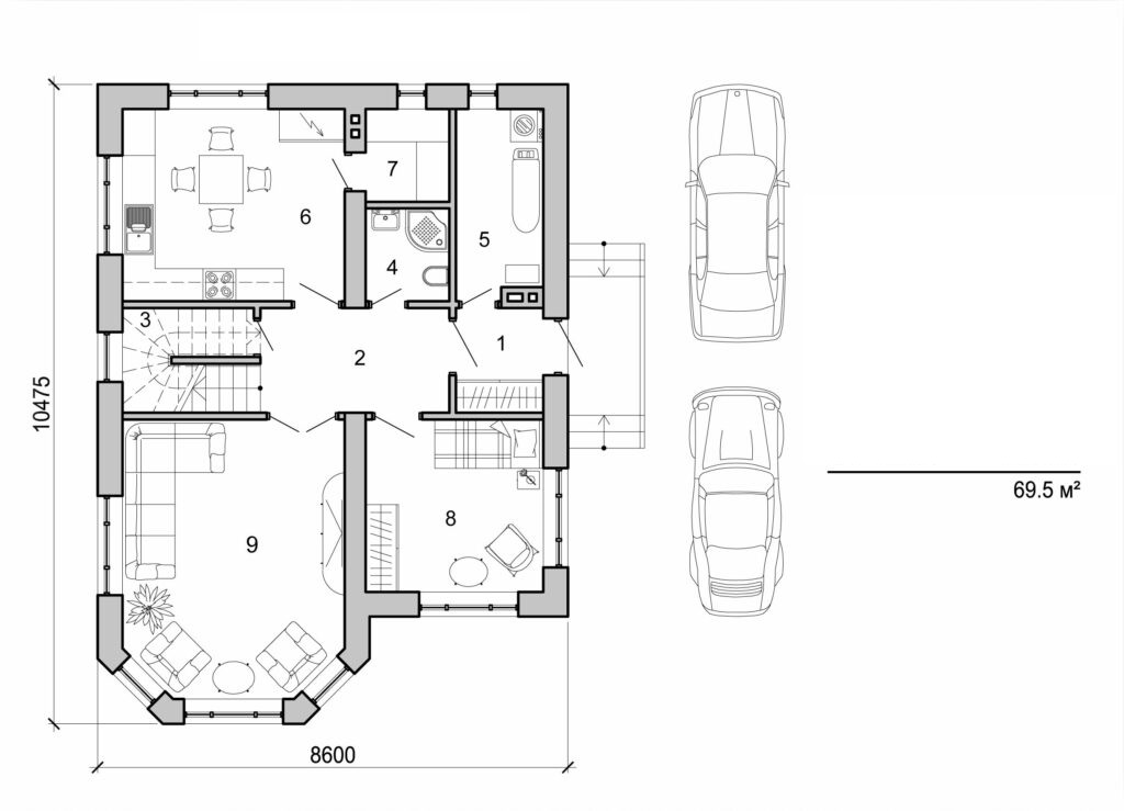 Galería de visualizaciones - Casa de dos plantas