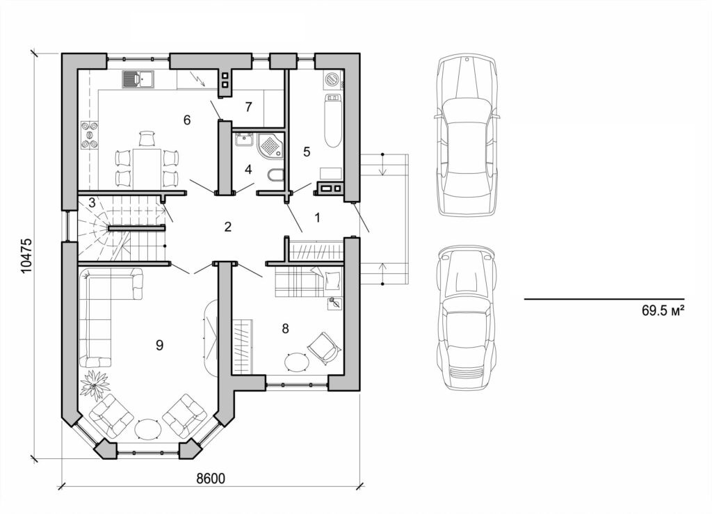 Galería de visualizaciones - Casa de dos plantas