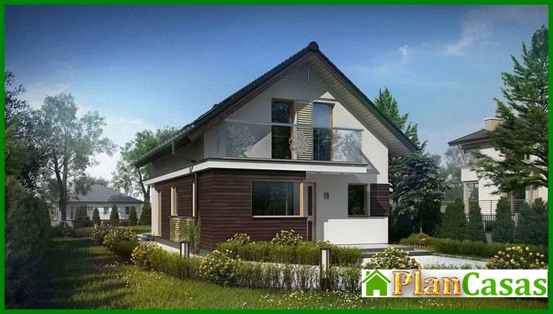 Galería de visualizaciones - Proyecto de casa con ático para un terreno estrecho