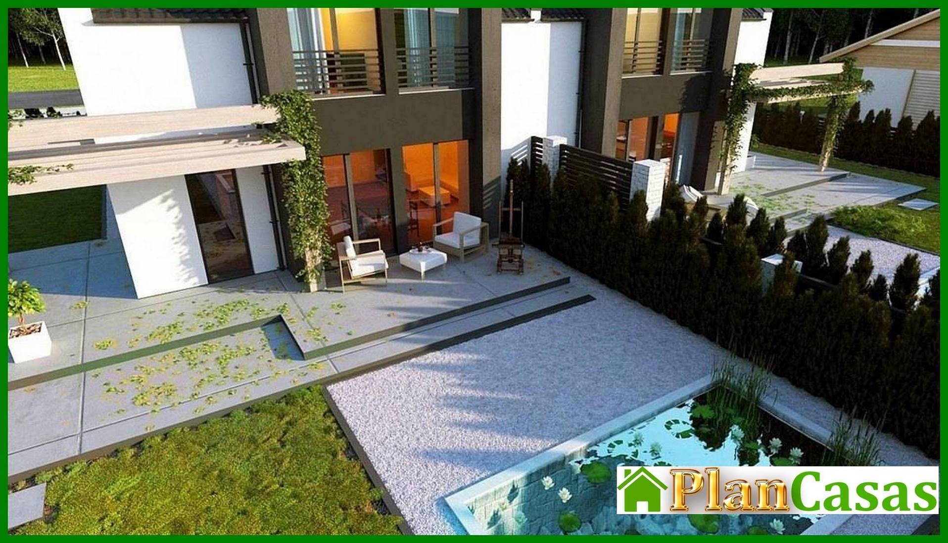 Galería de visualizaciones - Casa de campo con elementos de cubismo en la arquitectura