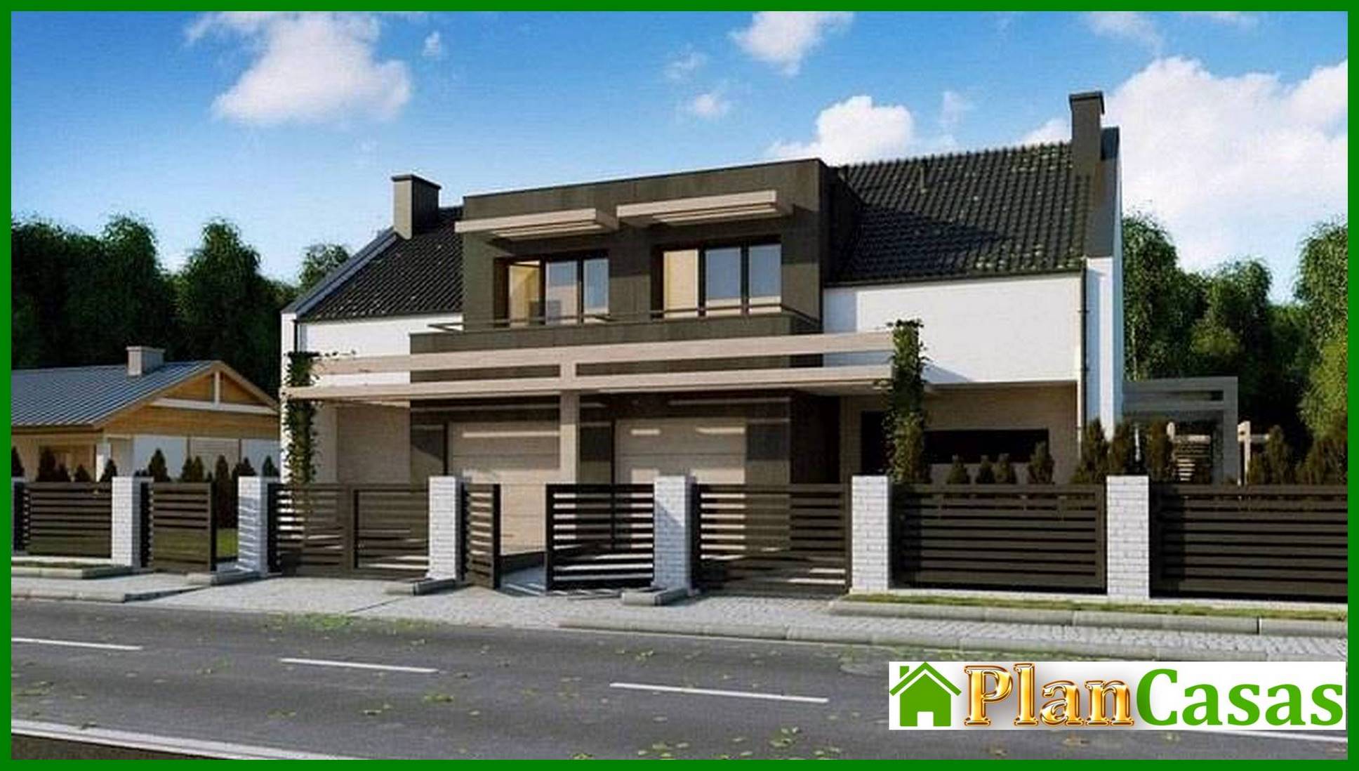 Galería de visualizaciones - Casa de campo con elementos de cubismo en la arquitectura