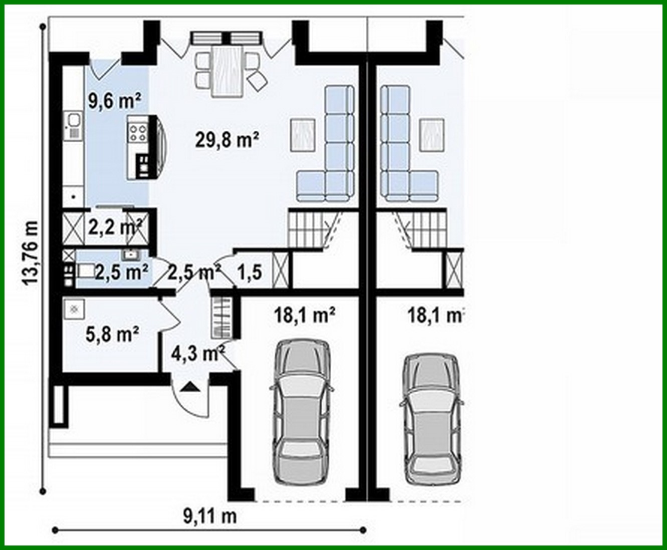 Galería de visualizaciones - Casa de campo con elementos de cubismo en la arquitectura