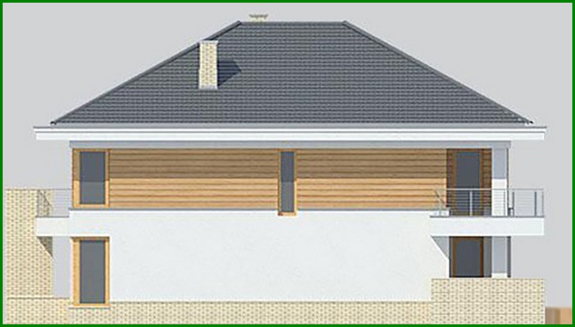 Visualization gallery - Majestic mansion in sandy shades