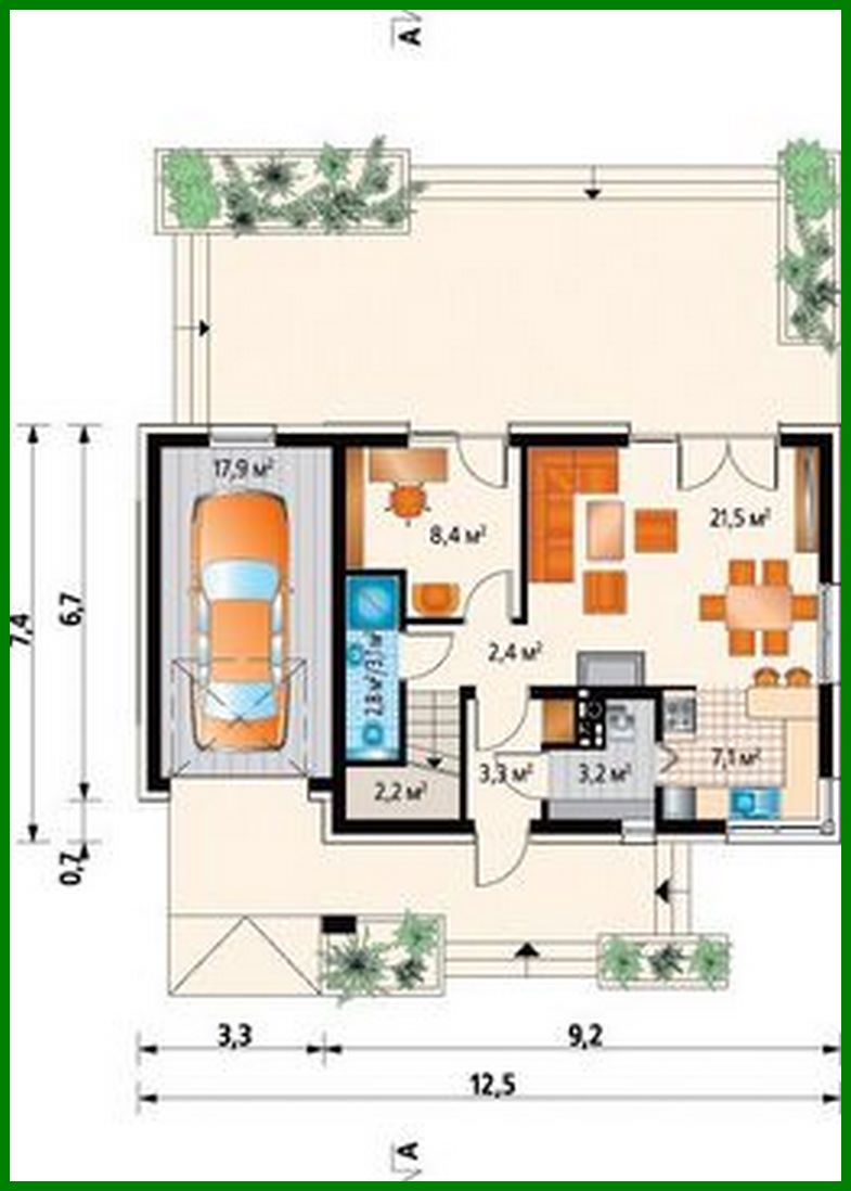Galería de visualizaciones - Casa con ático, tres dormitorios y garaje