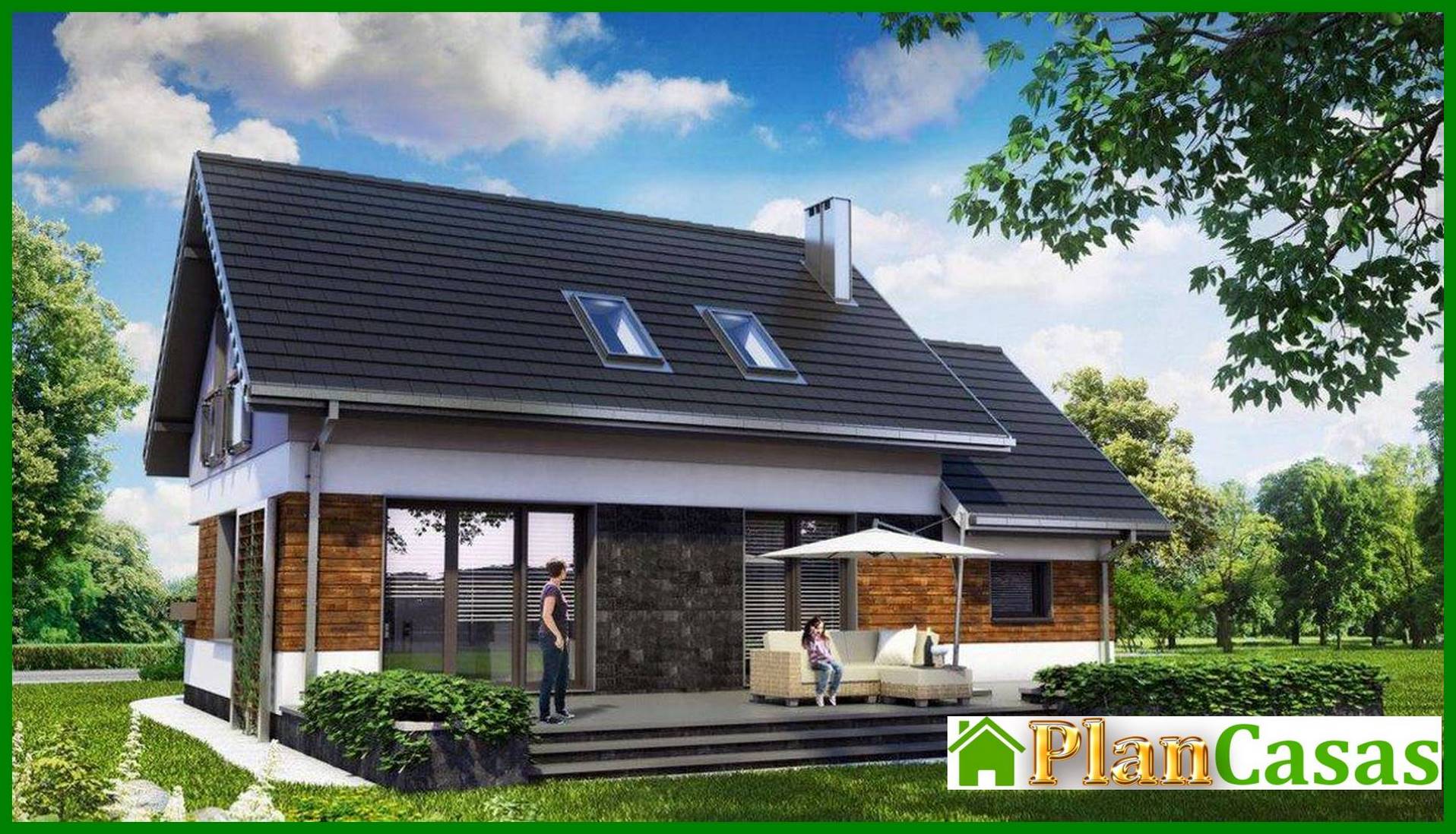 Galería de visualizaciones - Casa con ático, tres dormitorios y garaje