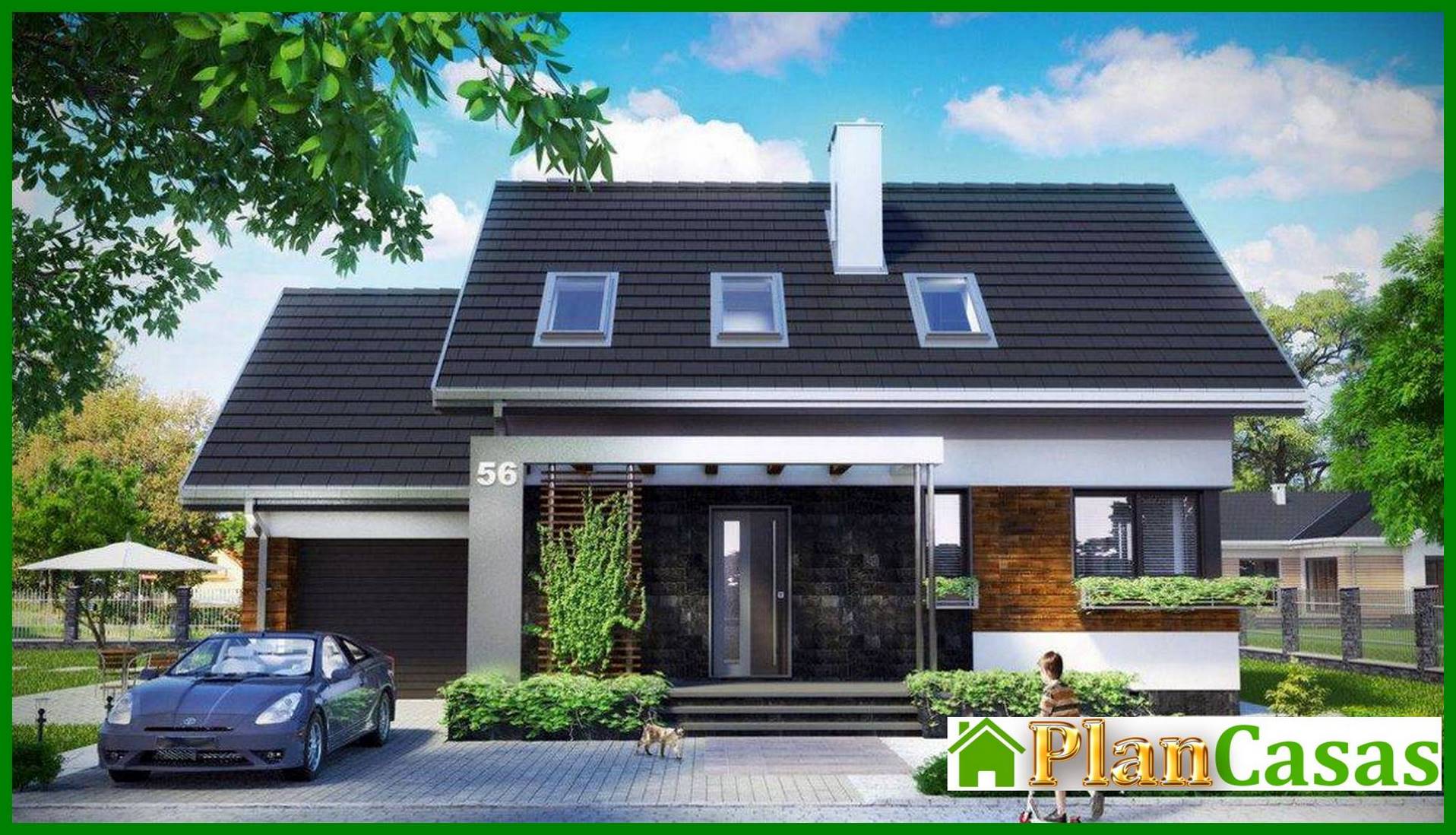 Galería de visualizaciones - Casa con ático, tres dormitorios y garaje