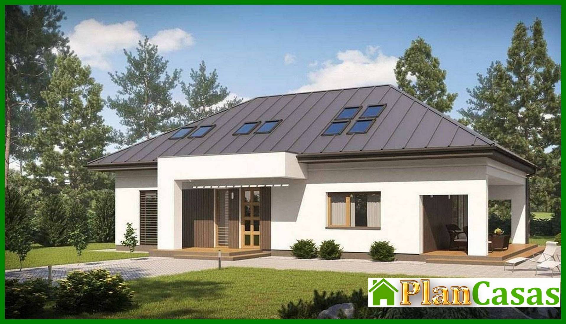 Versión del proyecto con una fachada moderna