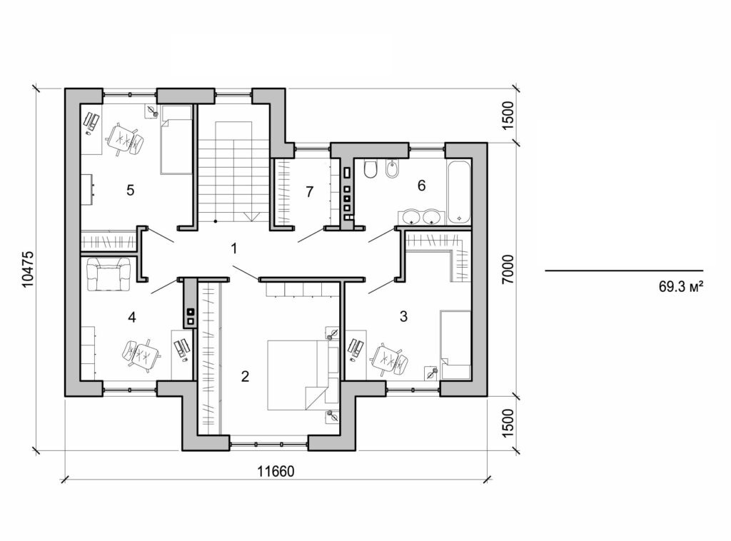 Galería de visualizaciones - Casa de dos plantas