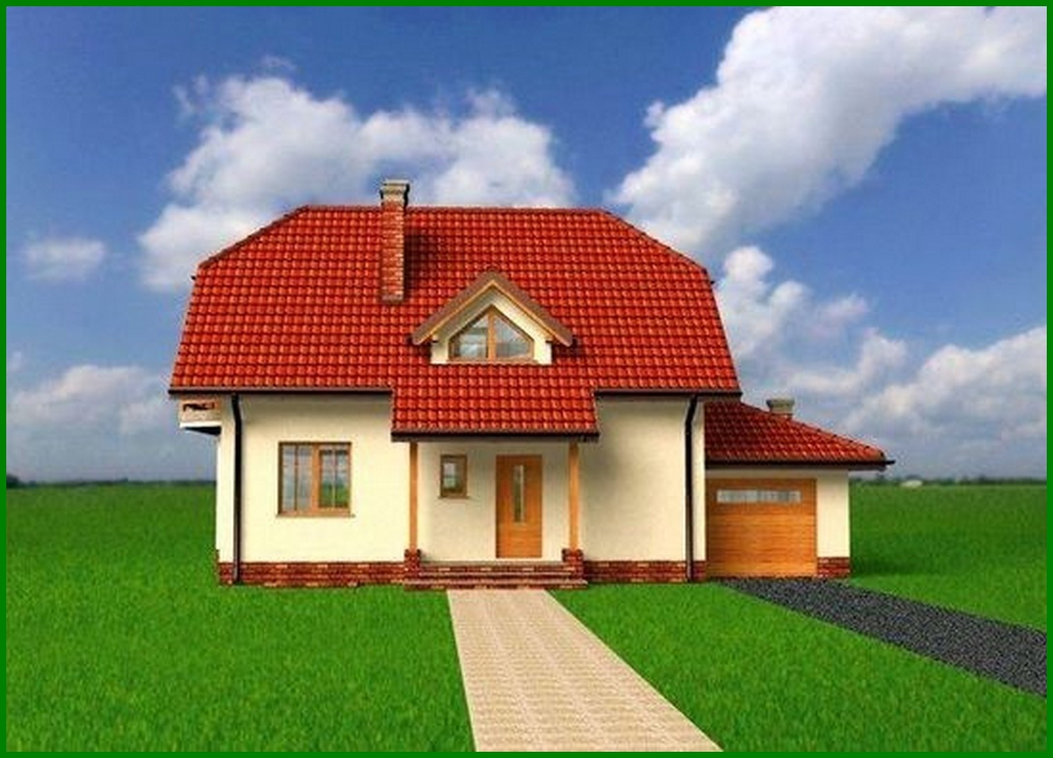 Galería de visualizaciones - Proyecto de una hermosa casa de campo de 200 m²