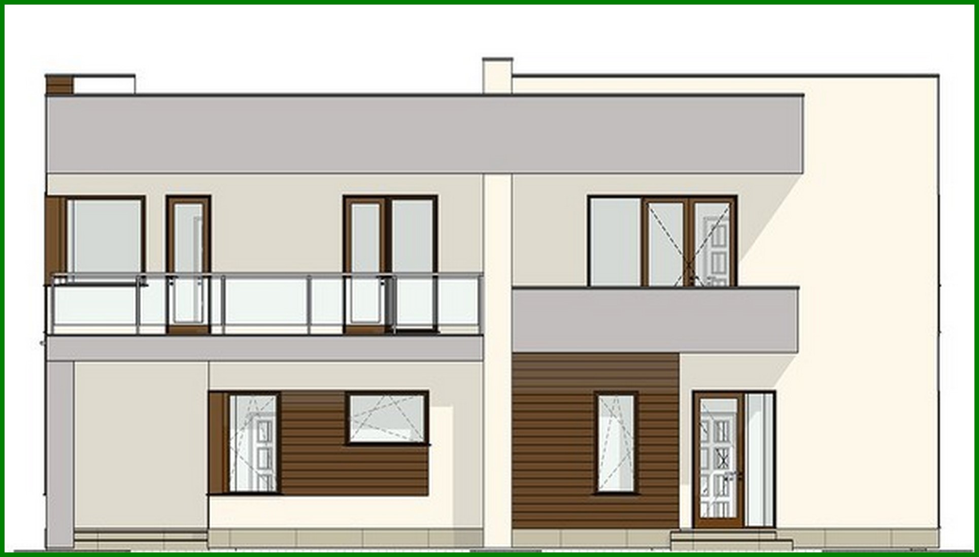 Galería de visualizaciones - Proyecto de un edificio residencial de dos plantas para dos familias