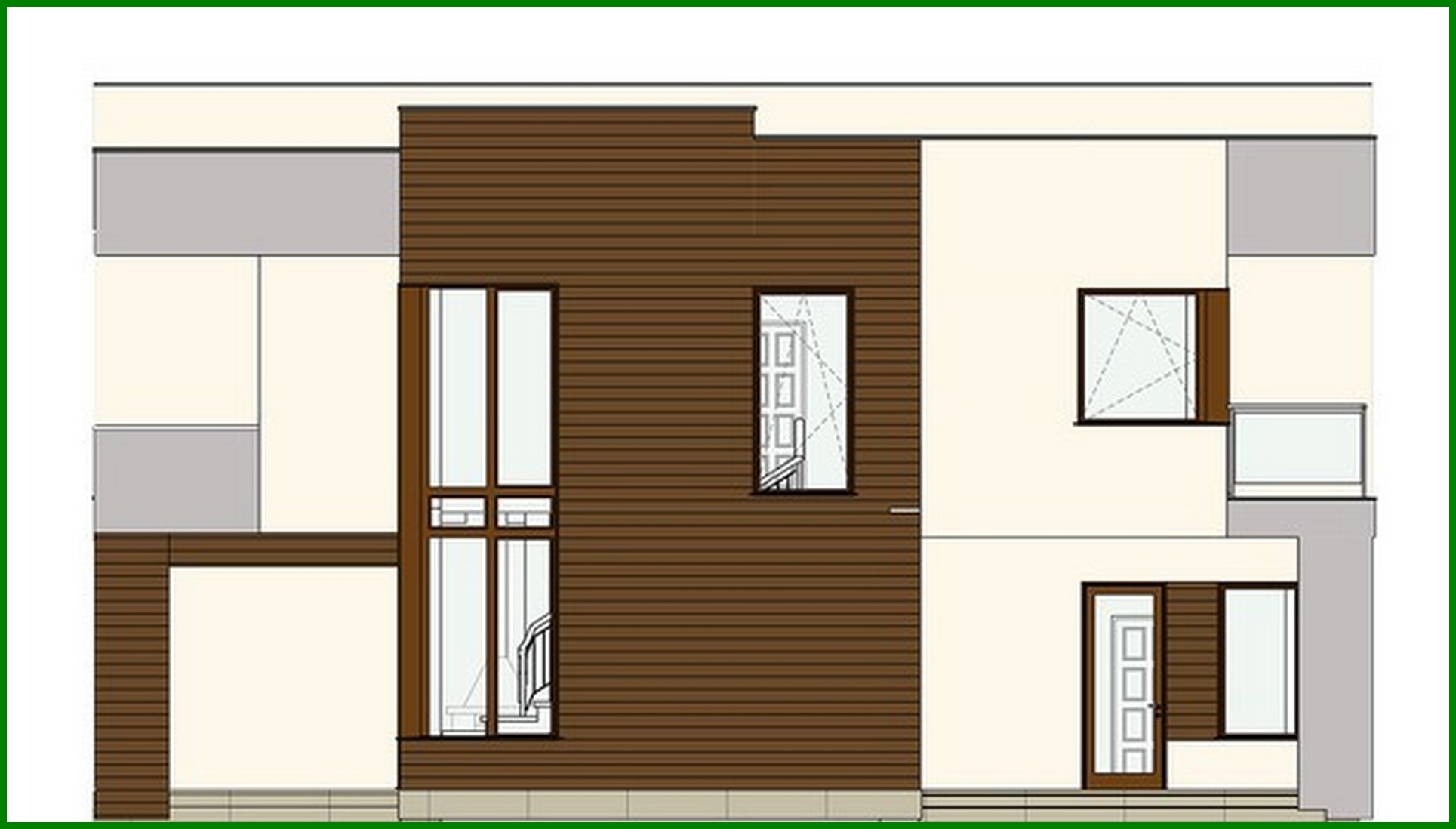 Galería de visualizaciones - Proyecto de un edificio residencial de dos plantas para dos familias