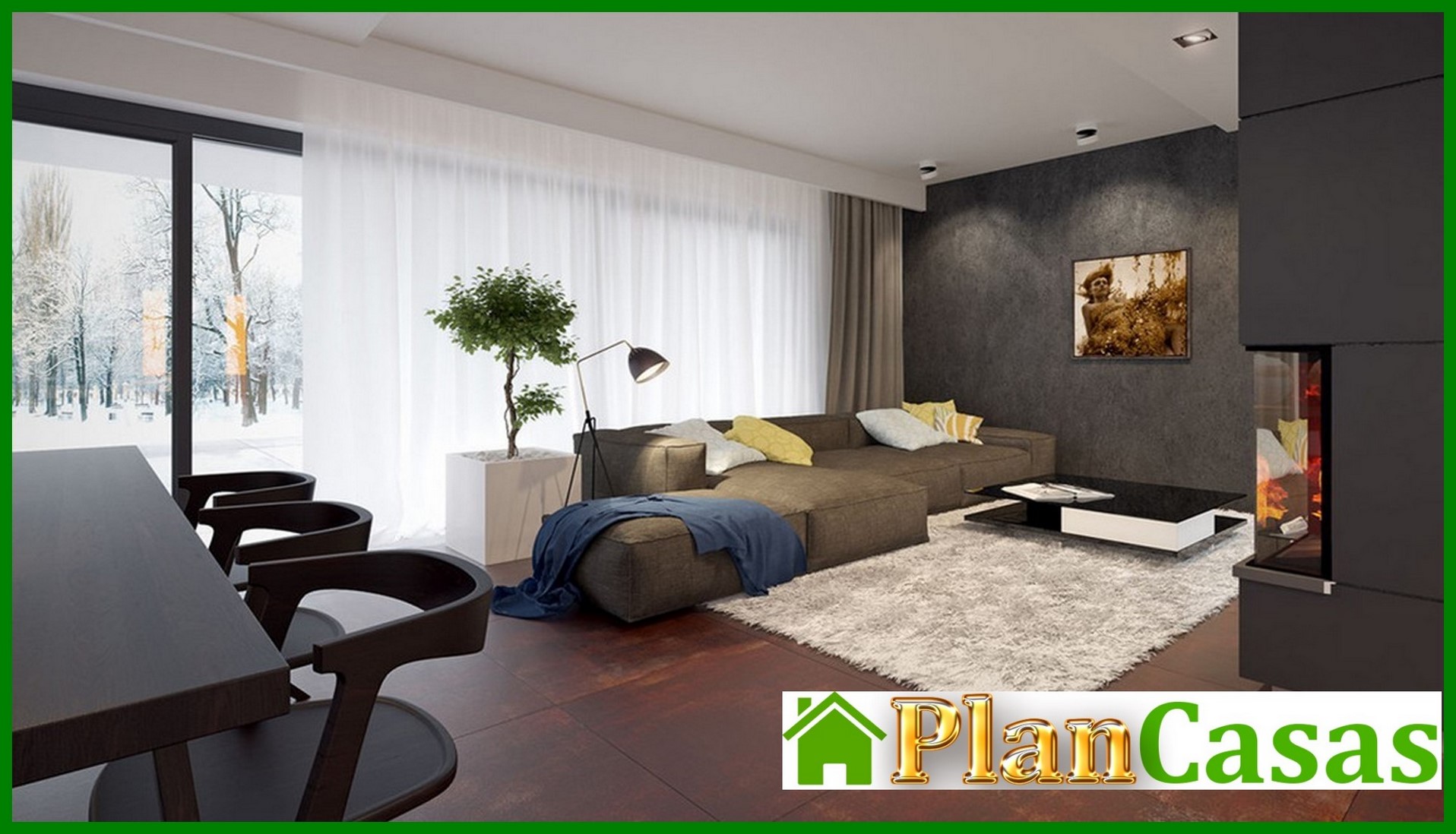 Galería de visualizaciones - Edificio residencial moderno con una superficie de 230 m²