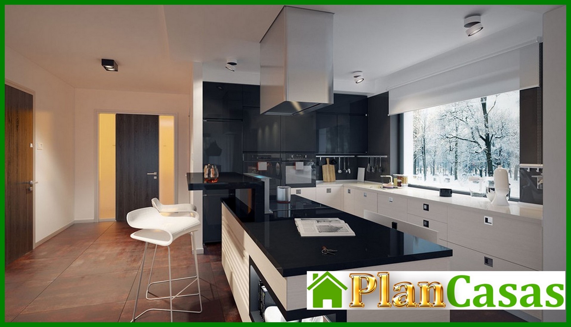 Galería de visualizaciones - Edificio residencial moderno con una superficie de 230 m²