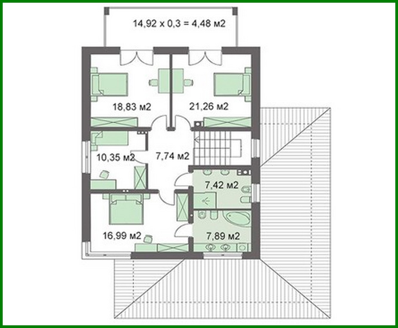 Galería de visualizaciones - Edificio residencial moderno con una superficie de 230 m²