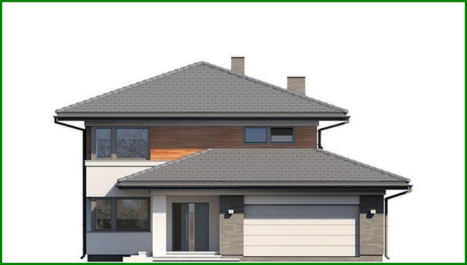 Galería de visualizaciones - Edificio residencial moderno con una superficie de 230 m²