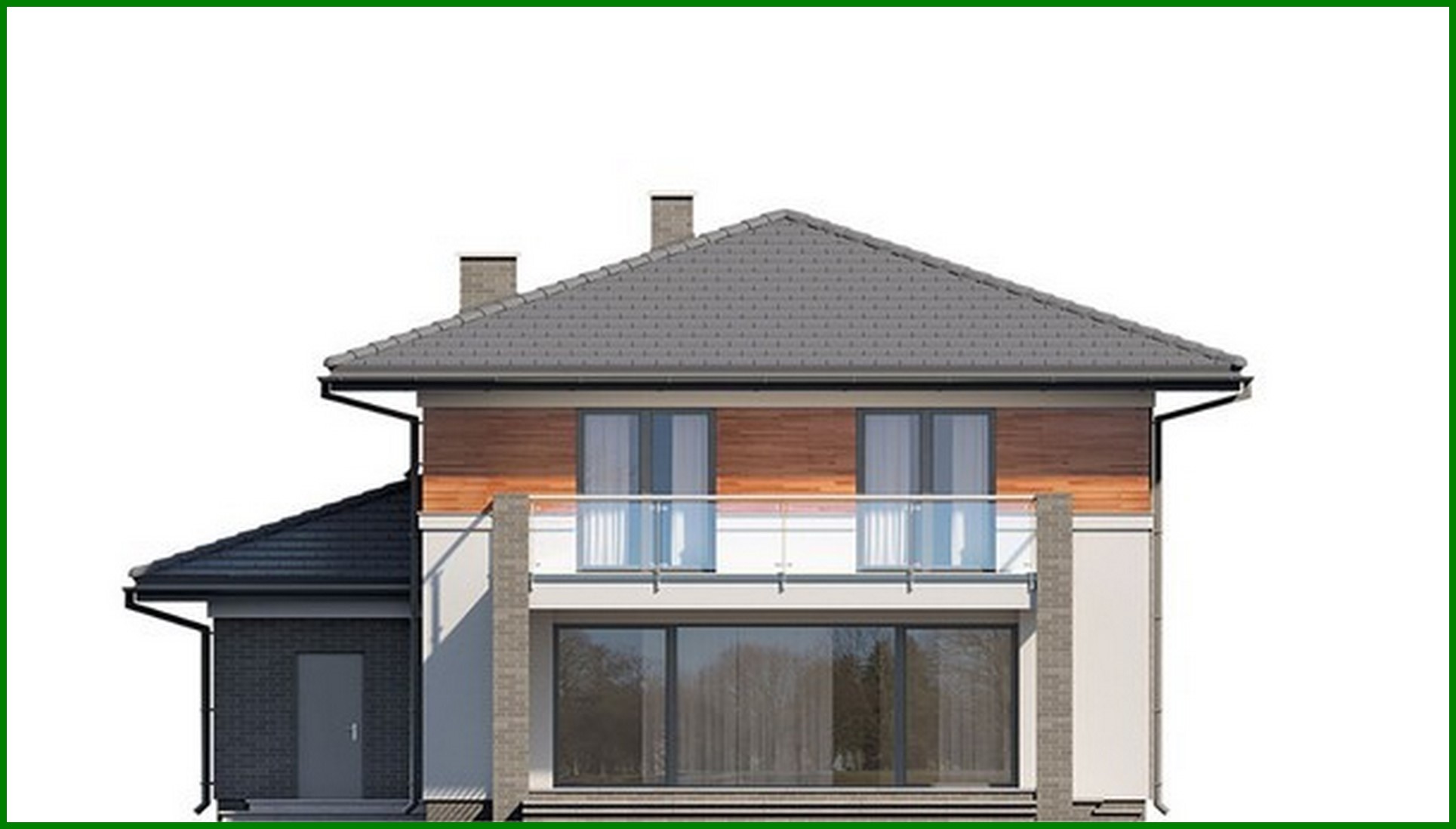 Galería de visualizaciones - Edificio residencial moderno con una superficie de 230 m²