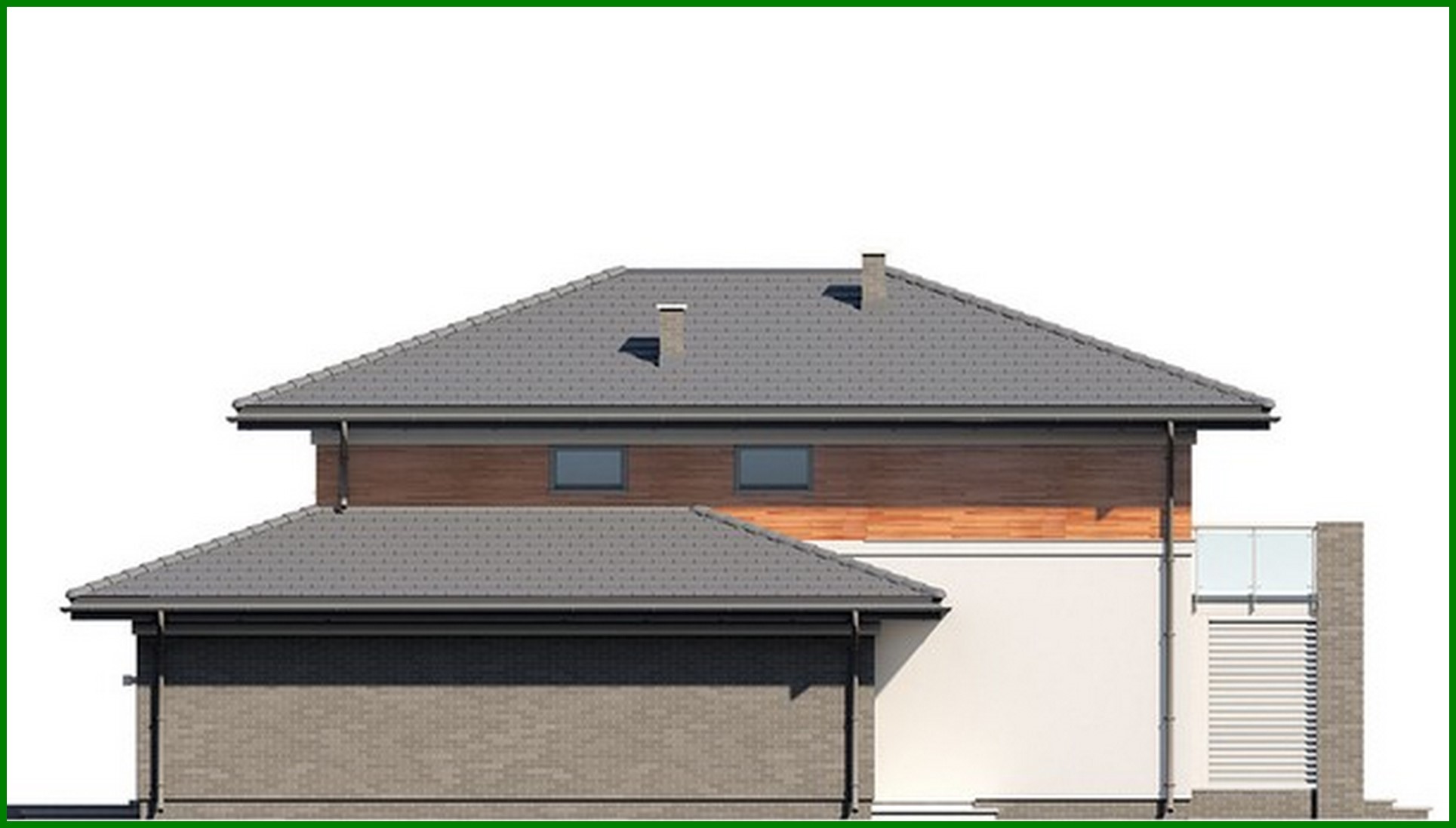 Galería de visualizaciones - Edificio residencial moderno con una superficie de 230 m²